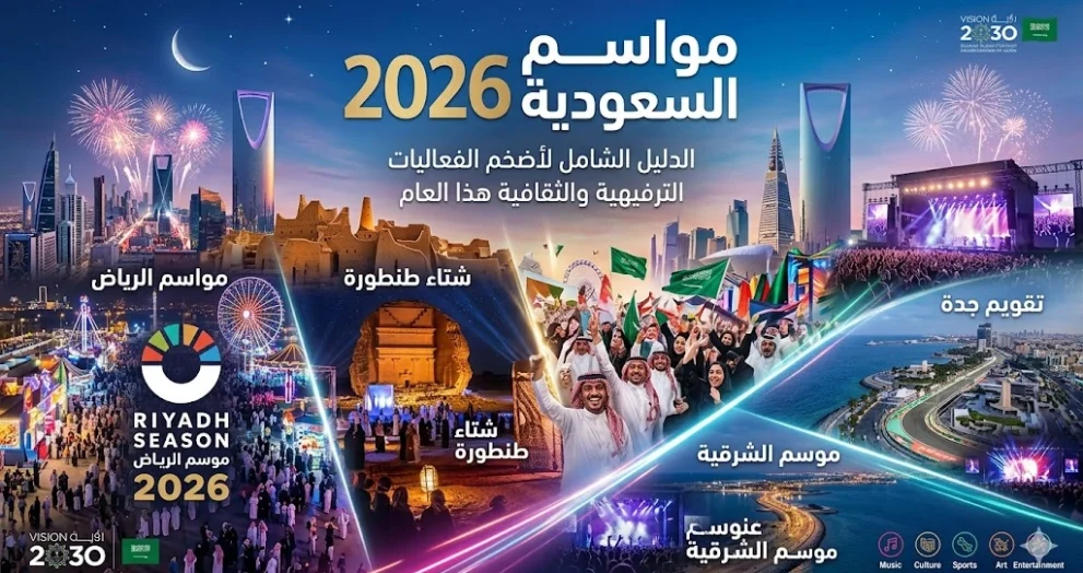 مواسم السعودية 2026: الدليل الشامل لأضخم الفعاليات الترفيهية والثقافية هذا العام.