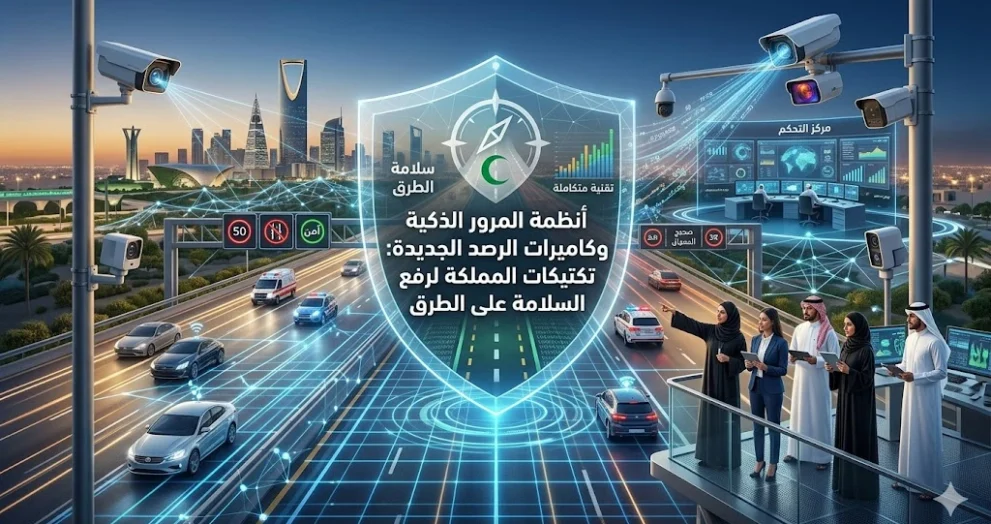 أنظمة المرور الذكية وكاميرات الرصد الجديدة: تكتيكات المملكة لرفع معدلات السلامة على الطرق.