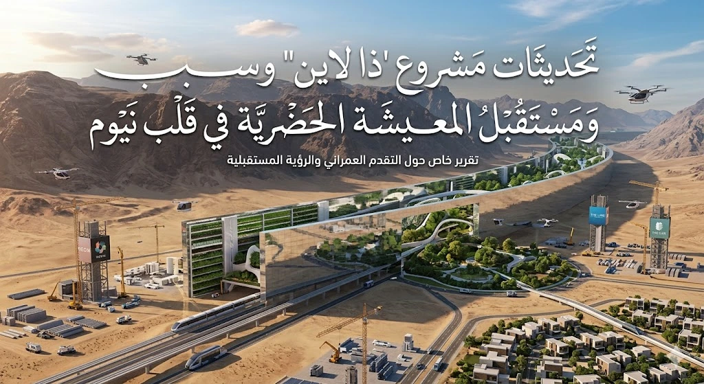 تحديثات مشروع "ذا لاين" ومستقبل المعيشة الحضرية في قلب نيوم