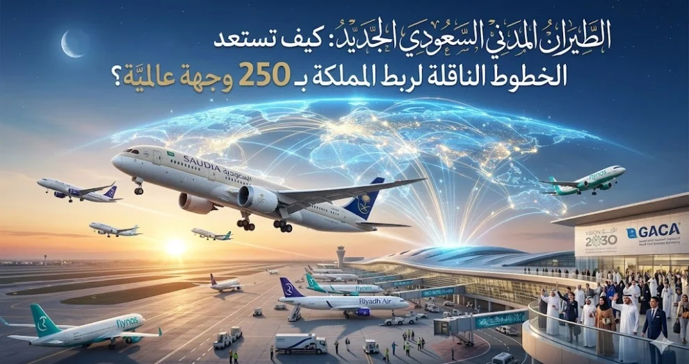 الطيران المدني السعودي الجديد: كيف تستعد الخطوط الناقلة لربط المملكة بـ 250 وجهة عالمية؟
