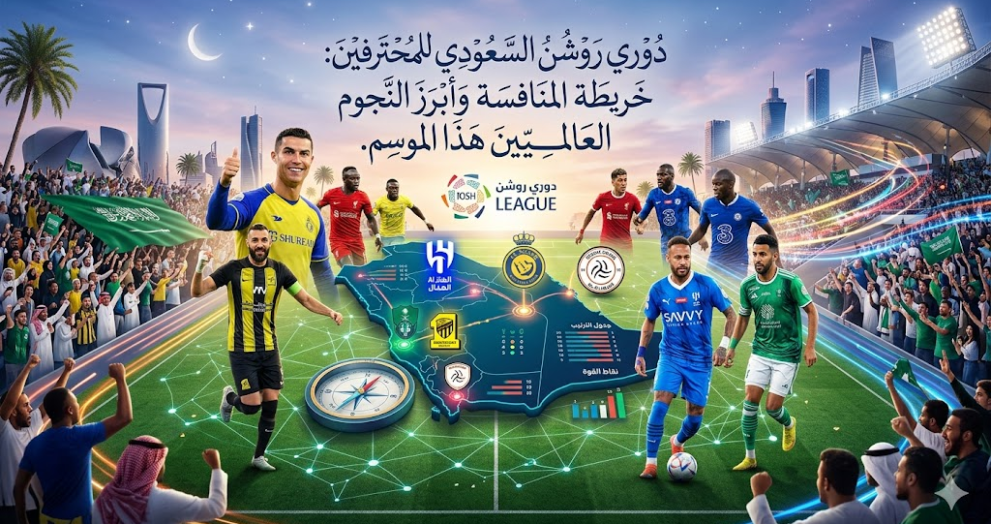 دوري روشن السعودي للمحترفين: خريطة المنافسة وأبرز النجوم العالميين هذا الموسم