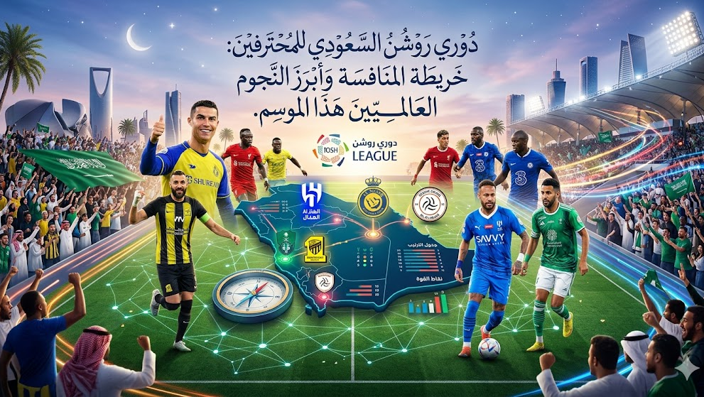 دوري روشن السعودي للمحترفين: خريطة المنافسة وأبرز النجوم العالميين هذا الموسم