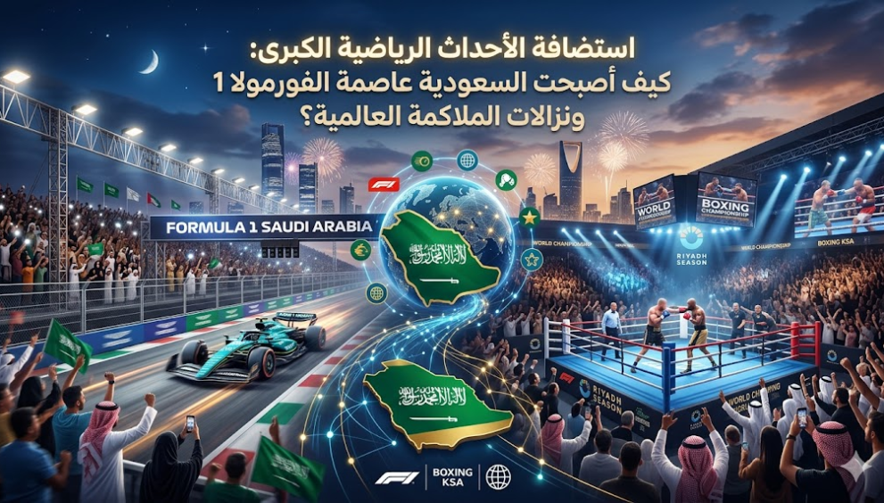 استضافة الأحداث الرياضية الكبرى: كيف أصبحت السعودية عاصمة الفورمولا 1 ونزالات الملاكمة العالمية؟