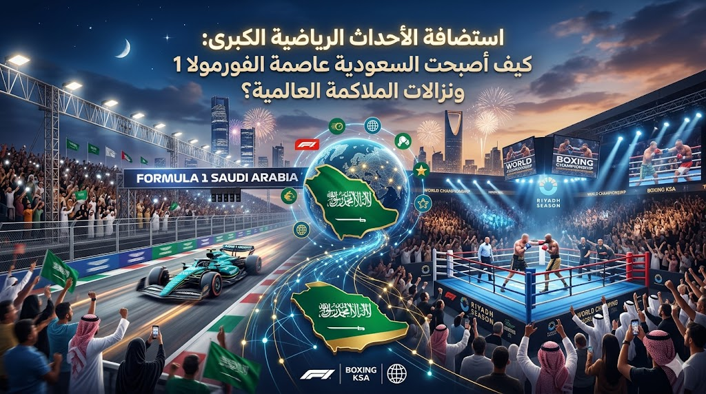 استضافة الأحداث الرياضية الكبرى: كيف أصبحت السعودية عاصمة الفورمولا 1 ونزالات الملاكمة العالمية؟