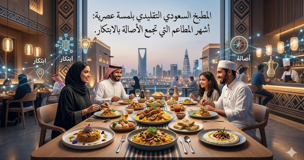 المطبخ السعودي التقليدي بلمسة عصرية: أشهر المطاعم التي تجمع الأصالة بالابتكار.