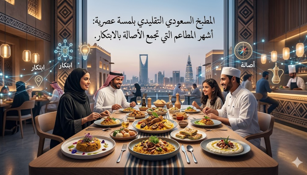 المطبخ السعودي التقليدي بلمسة عصرية: أشهر المطاعم التي تجمع الأصالة بالابتكار.
