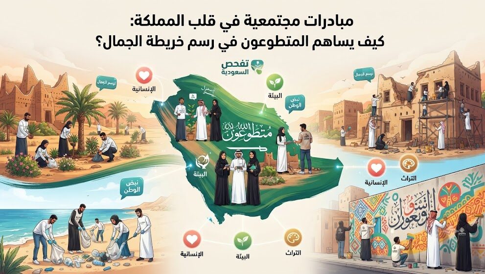 مبادرات مجتمعية في قلب المملكة: كيف يساهم المتطوعون في رسم خريطة الجمال؟