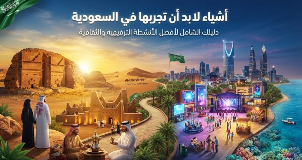 أشياء لا بد أن تجربها في السعودية: دليلك الشامل لأفضل الأنشطة الترفيهية والثقافية