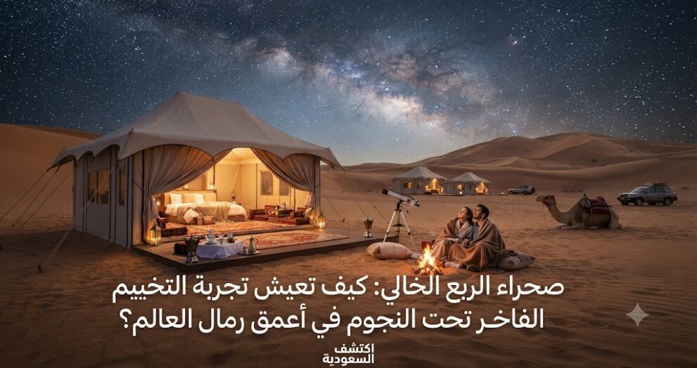 صحراء الربع الخالي: كيف تعيش تجربة التخييم الفاخر تحت النجوم في أعمق رمال العالم؟
